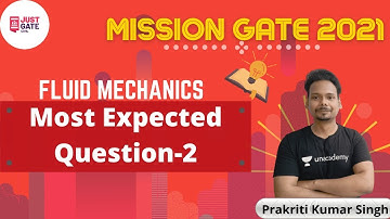 MOST EXPECTED QUESTION-2 | FLUID MECHANICS | MISSION GATE 2021 | Prakriti Kumar