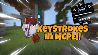 Hive SkyWars with KEYSTROKES | THE BEST MCPE CLIENT!! screenshot 4