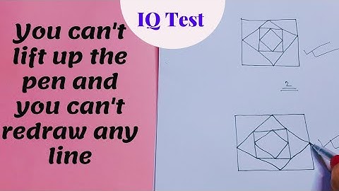 How to solve impossible puzzle (without folding the paper) | Iq test | Brain game with paper and pen