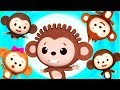 Five Little Monkeys Jumping On The Bed | Nursery Rhymes & Songs For Babies