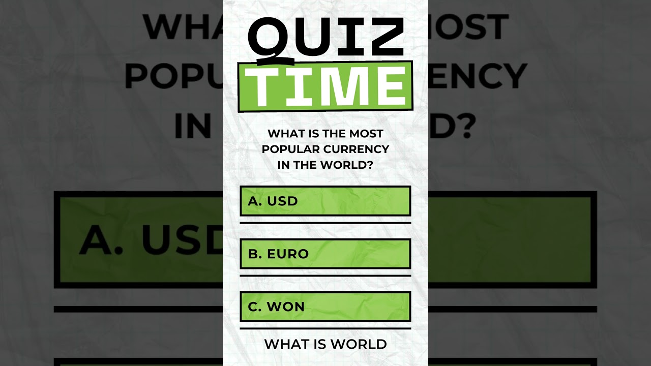 what is the most popular currency in the world? 