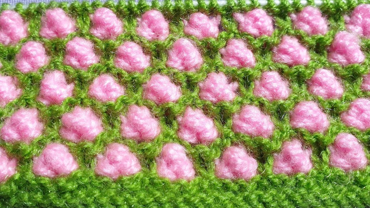 New knitting pattern No.261,दो कलर की एकदम नई बुनाई, by home science 👌