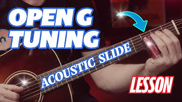 Open G Tuning Slide Blues on Acoustic Guitar (Learn 5 Licks + Tabs)