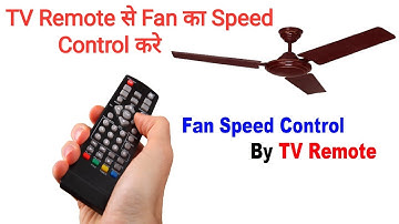 Control Fan Speed By TV Remote..Remote Operated Fan Regulator Circuit..Remote Operated Switch..