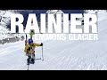 Rainier return  skiing emmons glacier