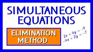 Simultaneous Equations (Elimination Method) | GCSE Maths | The Online Maths Tutor