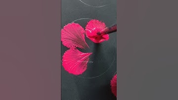 Thumbnail of Florals #shorts#painting #floral #viralshort #onestrokeart #onestrokeflowers #onestrokepainting