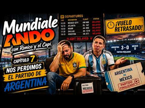 Ep. 7 MundialeANDO with Ronico and El Capi - Flight delayed and we're stuck with the tickets