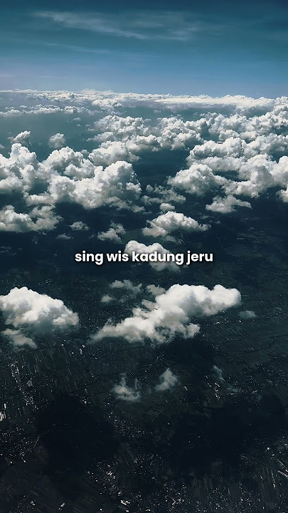 Jujur ning ati aku isih tresno