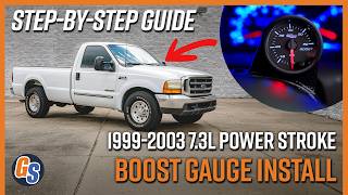 How to Install 7 Color Series Boost Gauge on 1999–2003 Ford Super Duty 7.3L Powerstroke | GlowShift