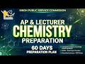 SPSC Chemistry Lecturer &amp; AP Preparation | 60 Days Complete Crash Course | PDF Notes | Best Books