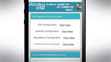 Wireless@SG setup guide for iOS devices