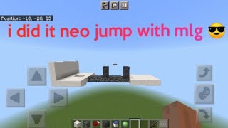 i did it neo jump with mlg in minecraft pe screenshot 5