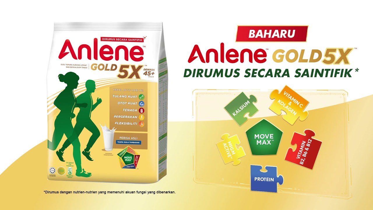 Anlene Gold 5x Baharu Youtube