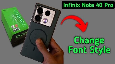 Infinix Note 40 Pro font style kaise change kare, how to set text style in infinix, download and set