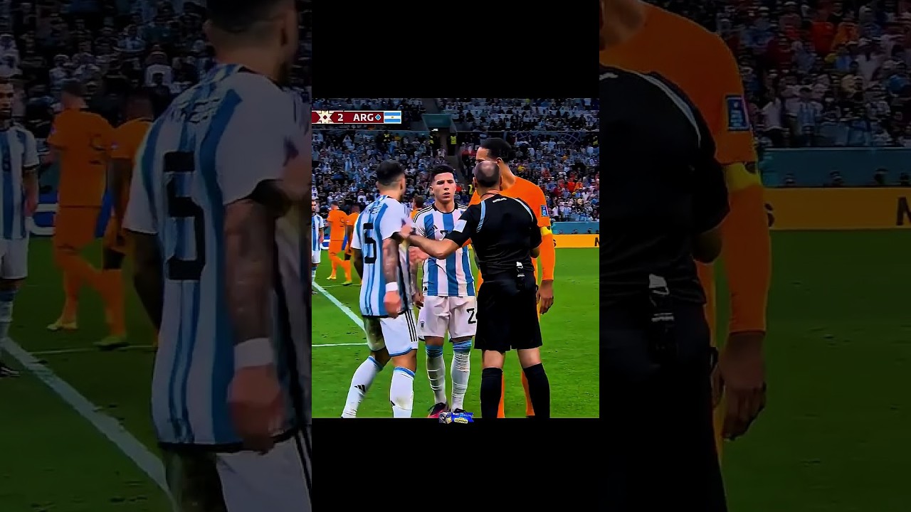Argentina vs Netherlands Was PURE CHAOS 🥶🔥 | World Cup Edit #shorts