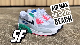 air max 90 south beach on feet