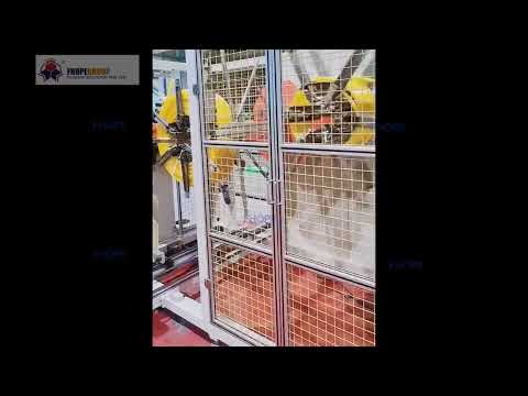 Automatic pipe winding and strapping machine coiler