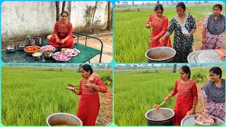 ✨🎉நாத்தனார்களுடன்  நடு வயலில் 30 பேருக்கு விருந்து 🤩🗓️Dec31,2025 #home#vlog#tamil