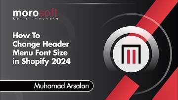 How To Change Header Menu Font Size in Shopify 2024