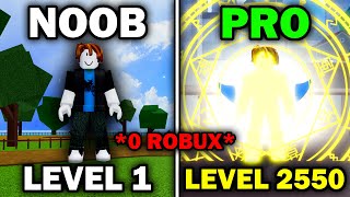 NOOB To PRO With NO ROBUX In Blox Fruits Roblox (Part 2)