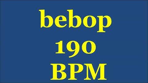 Drum Loops for Practice Bebop 190bpm