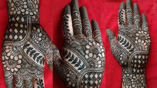 Easy & Beautiful Hatheli Mehandi Designsimple Bharwa Hatheli Ki Mehandi