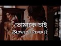 Tomake chai     slowed and reverb  arijit singh  gangster  bengali lofi song