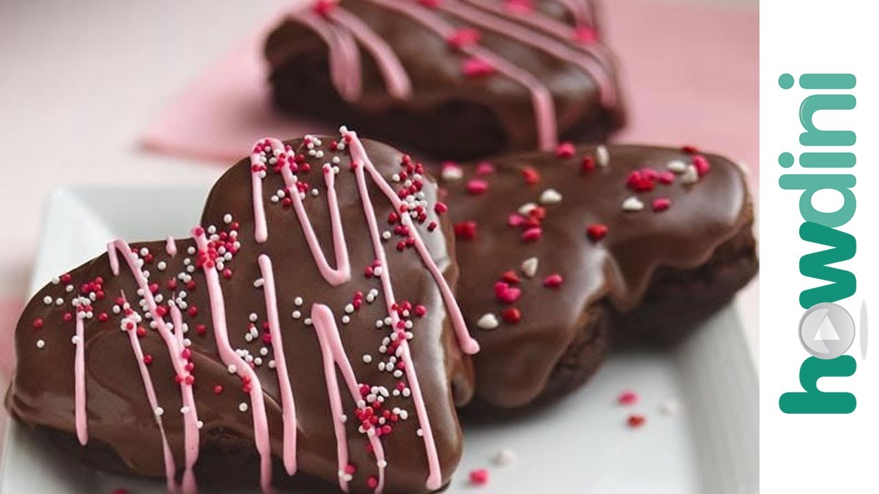 Chocolate Brownies How To Make Heart Shaped Chocolate Brownies