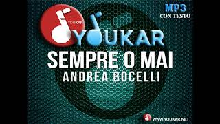 Karaoke Andrea Bocelli Sempre o Mai
