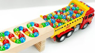 Marble Run Race ☆ HABA Slope & Retro Makita Truck