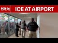 ICE agents seen at Houston's Bush Airport