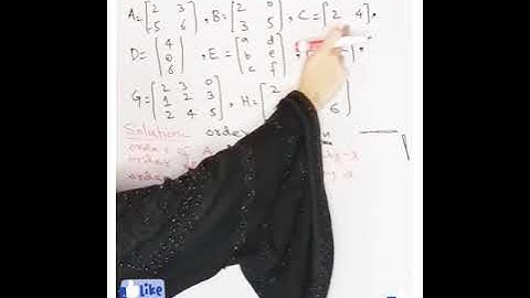 Mathematics 9th class Ch no 01. Ex. no 1.1 , Question no 01.How to find order or size of a matrix?