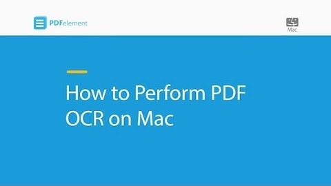 How to Perform PDF OCR on Mac ( compatible with macOS 10.14 Mojave)