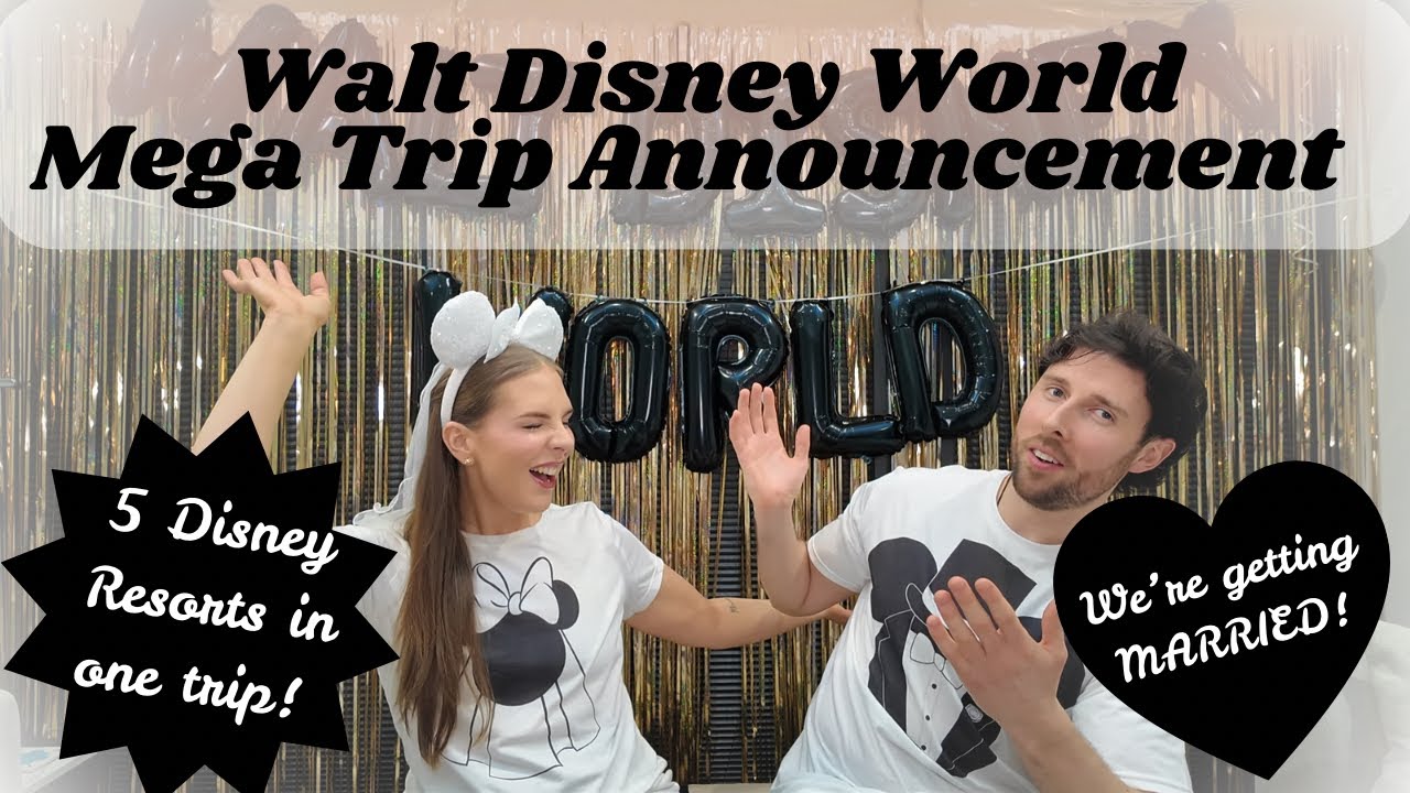 ✨ MEGA Disney World Trip REVEAL | 3 Weeks, 5 Resorts, Disney Cruise & OUR WEDDING 💍🏰
