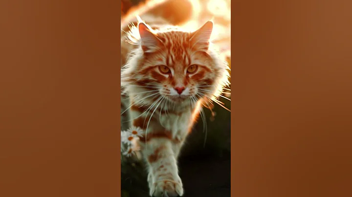 Video 11394771: siberian cat, brown cat, golden cat