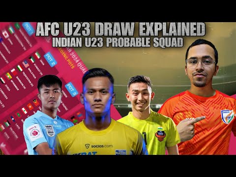 AFC Asian u23 Cup Draw &amp; Indian football Probable Squad