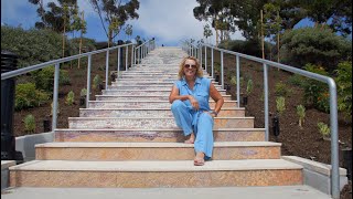 City Of Dana Point | Golden Lantern Staircase Art Mural