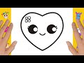How to Draw a Cute Kawaii Heart