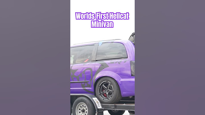 Worlds First Hellcat Charger Swapped Minivan! #hellcat #dodge #charger #hemi #minivan