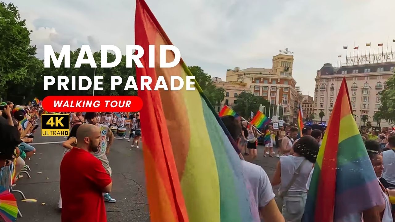Madrid Pride Parade 2025 🌈 | Orgullo Madrid Highlights | 4K Walking Tour