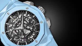 HUBLOT - CLASSIC FUSION AEROFUSION ORLINSKI SKY BLUE CERAMIC 45MM – Hublot watch video