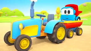 car cartoons for kids learning baby cartoons full episodes leo the truck garage for vehicles