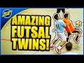 Amazing FUTSAL Twins - Ultimate Skills ★ Falcao/Neymar/Ronaldo/Ricardinho Skills - SkillTwins