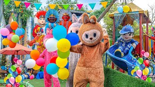 ONDEL ONDEL vs BADUT LABUBU | LAGU BALONKU ADA LIMA versi BADUT BADUT LUCU