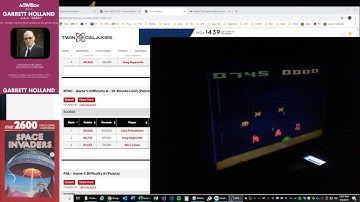 Space Invaders - Atari 2600 NTSC - Game 1 A/A - 27,680 - 15-min limit 22,800