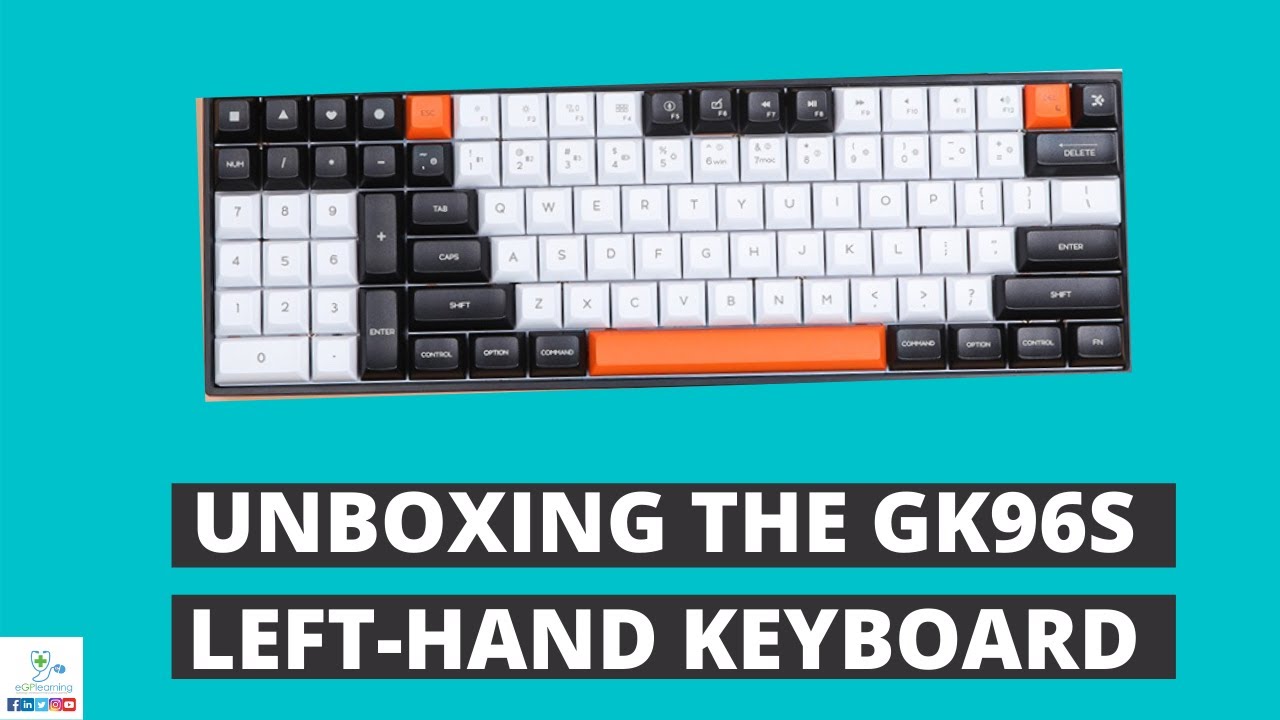 Best left handed keyboard.....and why you should get this even if you are  right handed! - YouTube