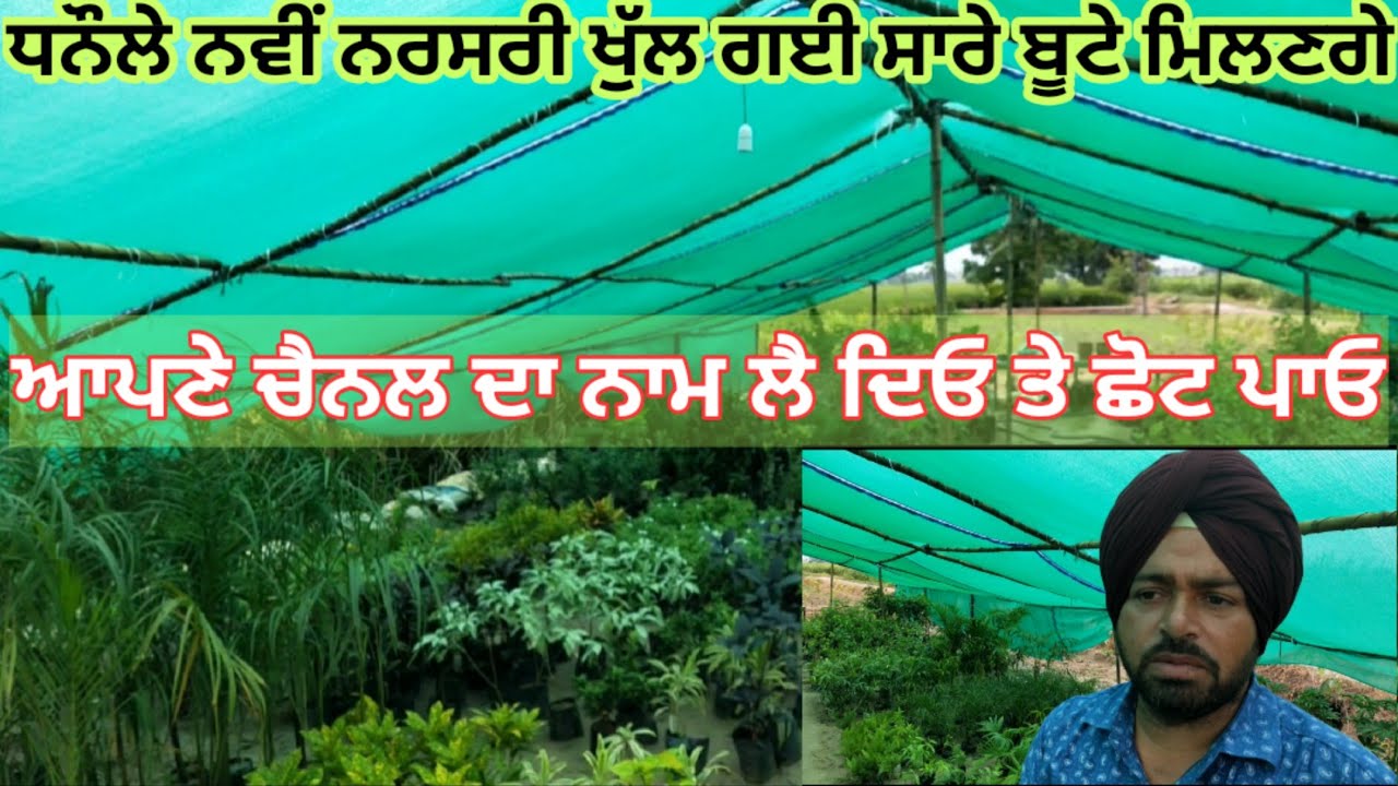 ਦਵਾਈਆਂ ਅਤੇ ਹੋਰ ਸਜਾਵਟੀ ਬੂਟੇ ਲਓ ਅਗਮ ਨਰਸਰੀ ਧਨੌਲਾ। ਮੁੰਡੇ ਨੇ ਨਵਾਂ ਕੰਮ ਸੁਰੂ ਕਰਿਆ ਮੱਦਦ ਕਰਿਓ ਜ਼ਰੂਰ