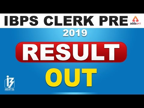 IBPS Clerk Result 2019 Prelims Out!