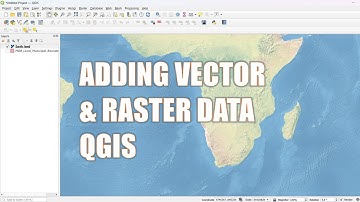 How to quickly add Vector and Raster Data to QGIS
